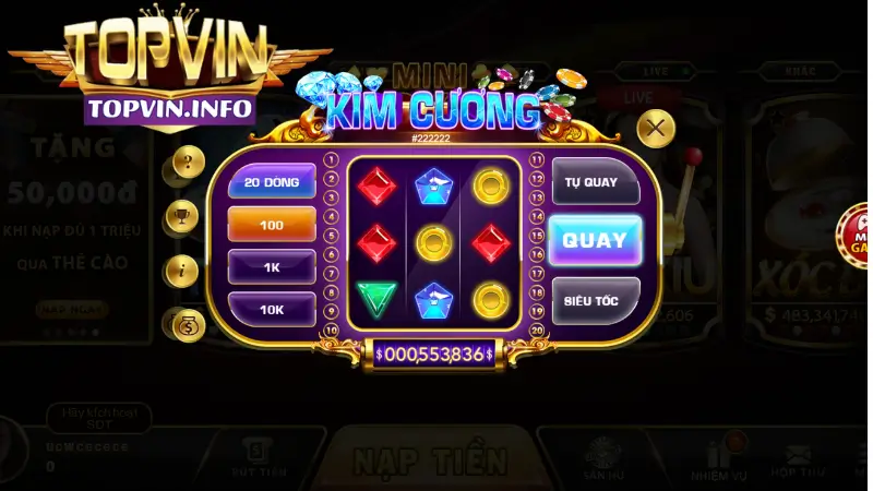 Hướng dẫn tham gia Mini game tại Topvin